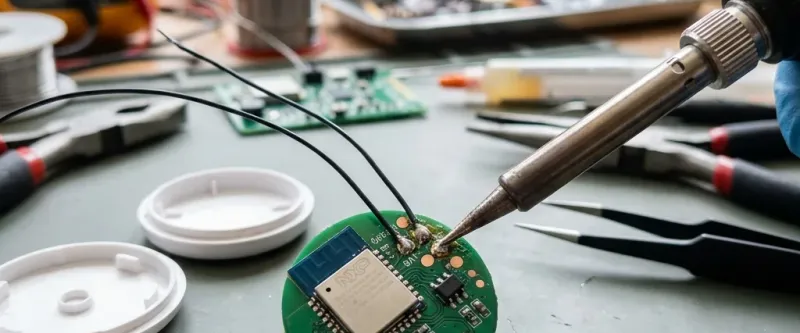 Переделка Zigbee кнопки в датчик сухих контактов ворот