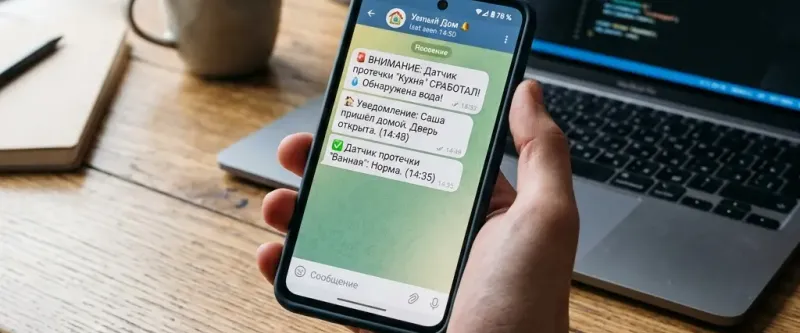 Отправка сообщений в Telegram через Алису и Home Assistant