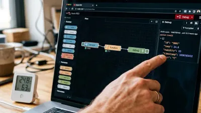 Обработка JSON-данных от датчиков в Node-RED для Яндекса